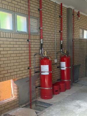 Fire Gas Suppression System 🧯👨🏾_🚒👩_🚒installation in progress — bringing top-tier fire prot (2)
